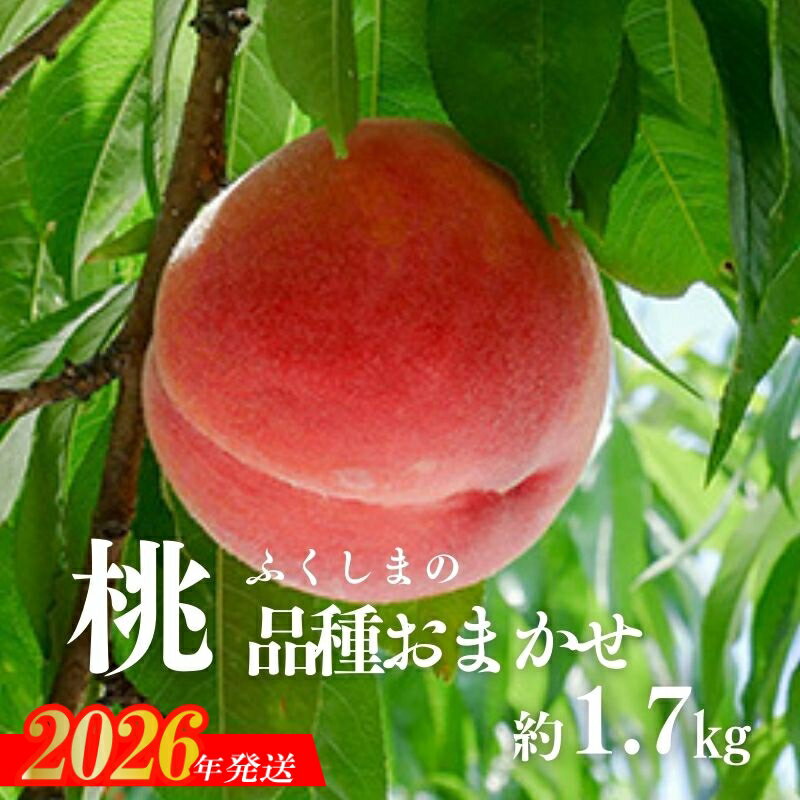 【ふるさと納税】No.2869 もも（品種おまかせ）約1.7kg【2026年発送　先行予約】