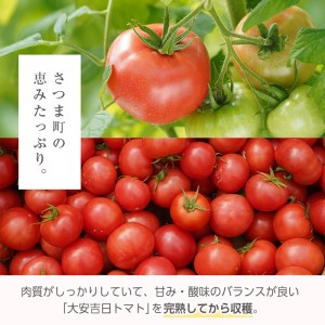 s199 さつま町産の大安吉日とまと(約1.2kg)完熟してから収穫した採れたてのトマトをお届け さつま町 特産品 鹿児島 国産 九州産 トマト 野菜【市囿庄一】