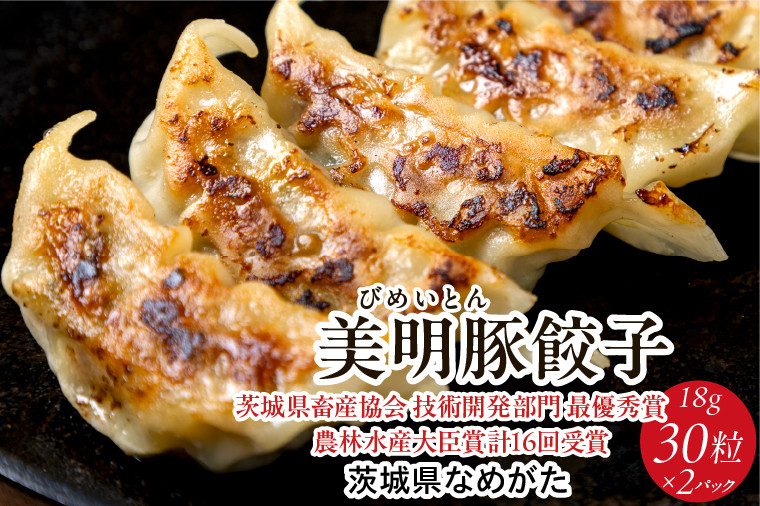 
            【2025年8月下旬より順次発送】★数量限定★美明豚「びめいとん」のジューシー餃子 2パック(30個入り×2袋)｜餃子 ぎょうざ ギョウザ 美明豚 びめいとん 数量限定 肉 肉加工品 豚肉 お肉 ジューシー 先行予約 茨城県 行方市(HJ-2)
          