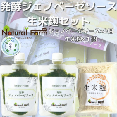 
                  ＜のし付き・お中元＞発酵ジェノベーゼソース&生米麹　A3-9C【1509451】
                