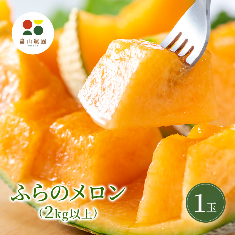 【2026夏発送】ふらのメロン 1玉 (2kg以上) 北海道 富良野産 
