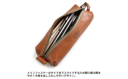 大人なレザーペンケース　バンナイズ オイル シュリンク レザー 本革 大人 ペン