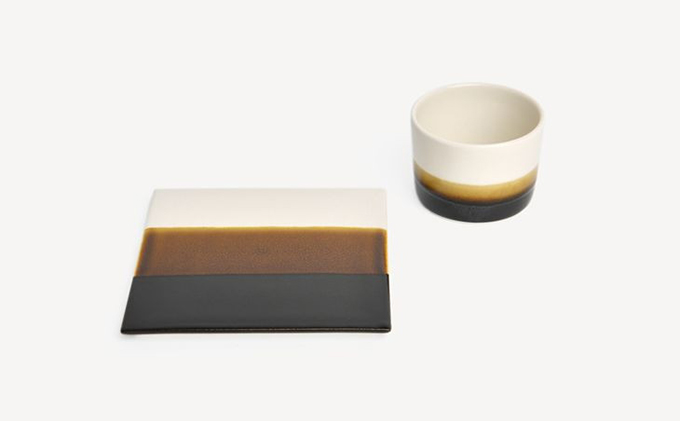 Mustakivi （ムスタキビ）の砥部焼 カップ＆プレートセット【TENMOKU】 食器 湯呑 皿 ティーカップ