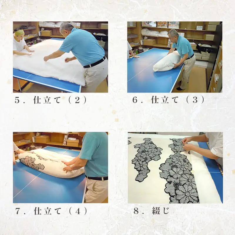 着物リメイク 真綿掛け布団 仕立て直し