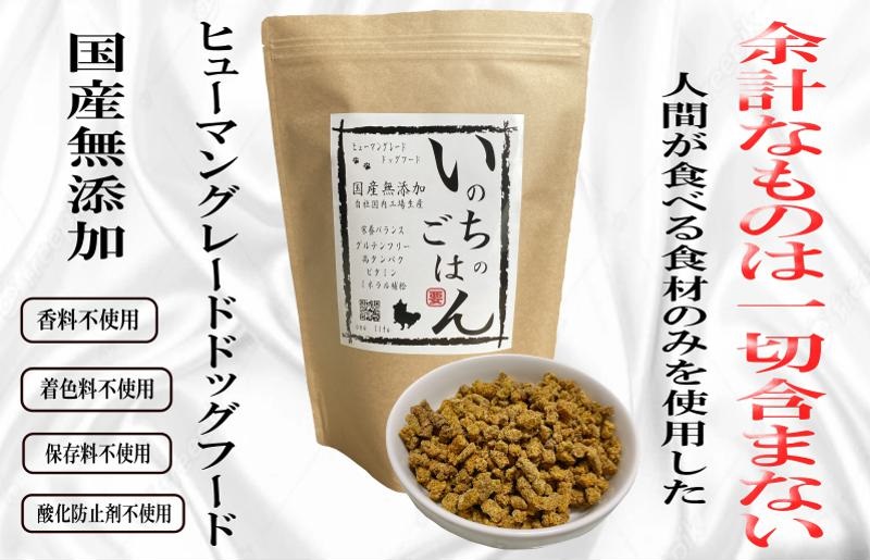 099H2020 国産無添加ドッグフード「いのちのごはん」500g