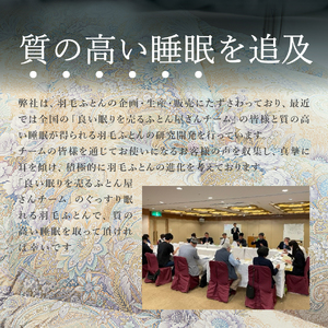 【肩口あったかキルト】羽毛本掛けふとん ハンガリー産ホワイトマザーグースダウン93％ 花柄(シングル) ブルー 羽毛布団 寝具 掛けふとん 布団 掛布団 シングル布団 ふとん