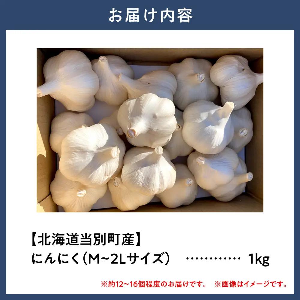 北海道産にんにく（福地ホワイト六片種）1kg にんにく