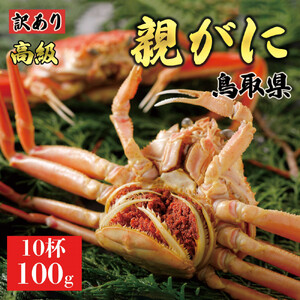 【2025年12月発送】鳥取県産 特撰 親がに 姿【セコガニ】（茹）【訳あり】100g 10杯