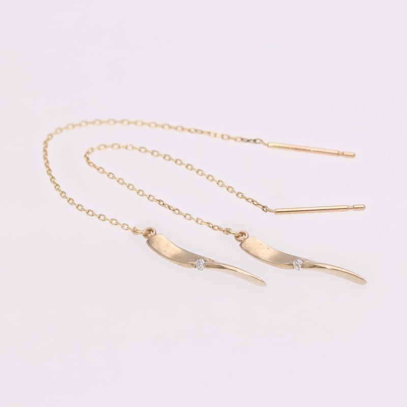 
                  AQ-265　LB-21　KeriA K10　ラボグロウン　ダイヤモンド　ピアス　アクセサリー　ジュエリー　プレゼント　アメリカン　チェーン
                