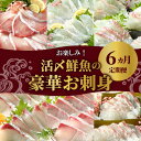 【ふるさと納税】活〆鮮魚 豪華 お刺身 定期便 6ヶ月 国産 刺身 ヒラメ 真鯛 カンパチ シマアジ ブリ ハマチ 延岡産 活〆 昆布〆 旬 鮮魚 海鮮 魚介類 海の幸 冷蔵 しゃぶしゃぶ カルパッチョ グルメ 宮崎県 延岡市 請関水産 日向灘 お取り寄せ お取り寄せグルメ 送料無料