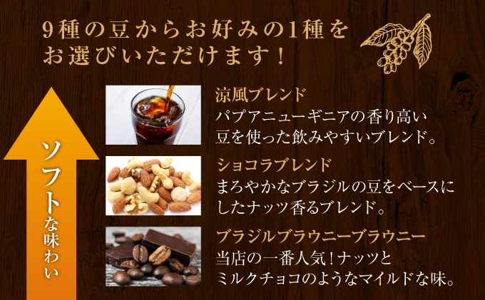 【COFFEE PORT芦屋浜コーヒー1kg】ブラジルブラウニーブラウニー【粉】