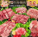 【ふるさと納税】5か月 お楽しみ 定期便 肉 牛肉 豚肉 月替わり 堪能 セット 総重量5.6kg 国産 食品 おかず 焼肉 BBQ 宮崎牛 黒毛和牛 ミヤチク 赤身 4等級以上 高級 キャンプ グランピング アウトドア 弁当 おすすめ 人気 宮崎県 日南市 送料無料