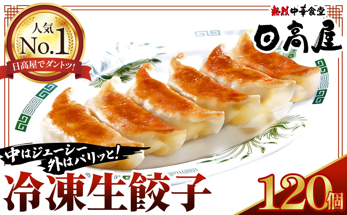 
No.308 日高屋 冷凍生餃子 【120個】 ／ ぎょうざ ギョーザ ジューシー 埼玉県
