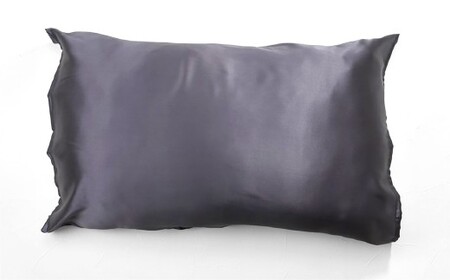 【チャコール】 髪と素肌よろこぶ、シルクまくらカバー ／ 枕 枕カバー 睡眠 寝具 絹 天然繊維 色 選べる 岡山県 倉敷市