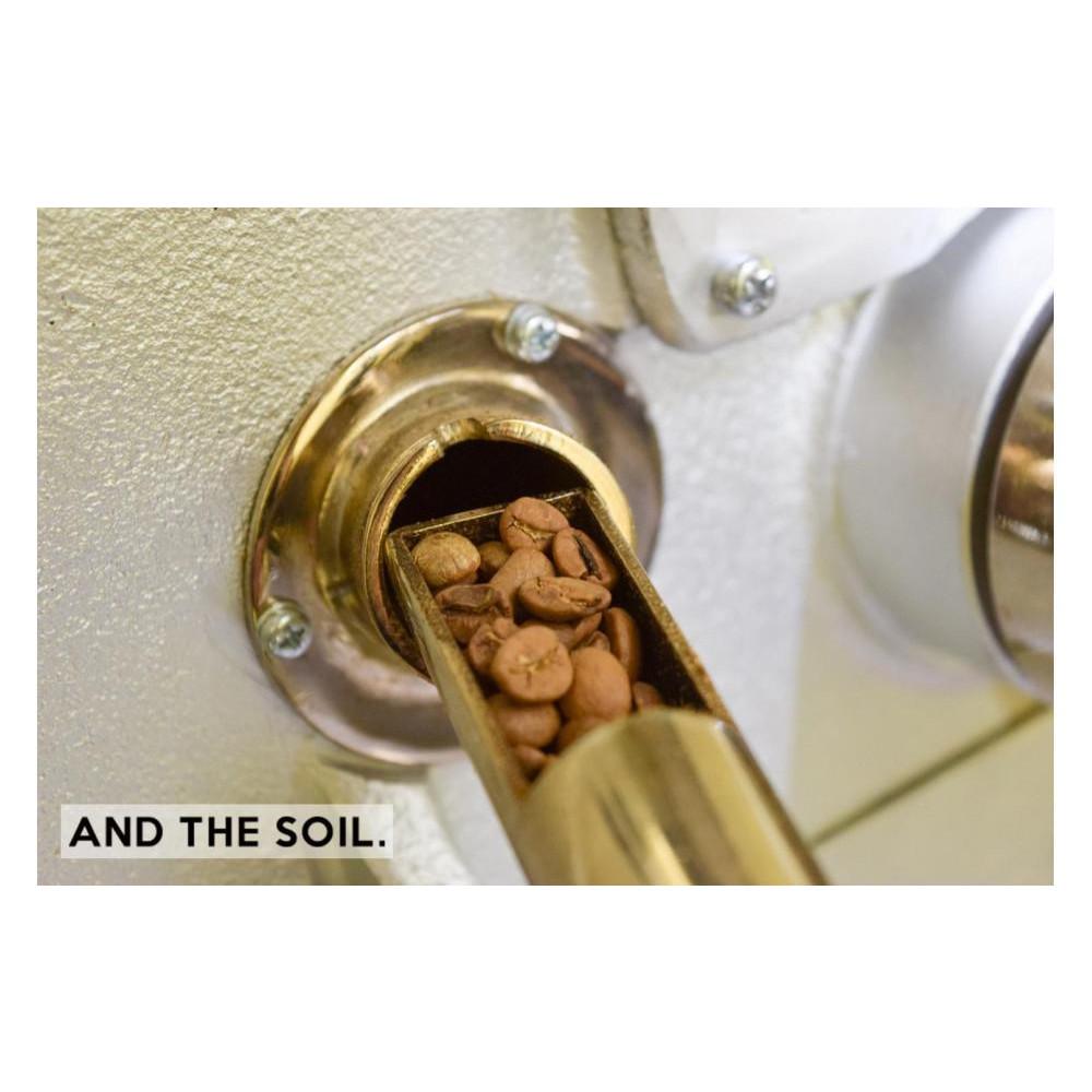 【福岡高砂】AND THE SOIL.オリジナル焙煎ディカフェオーガニックコーヒー豆MEX　深煎り100g中煎り100g(合計200g)