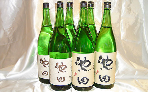 
純米吟醸原酒池田 1800ml 2本 特別純米酒池田 1800ml 4本 合計6本セット FY22-570
