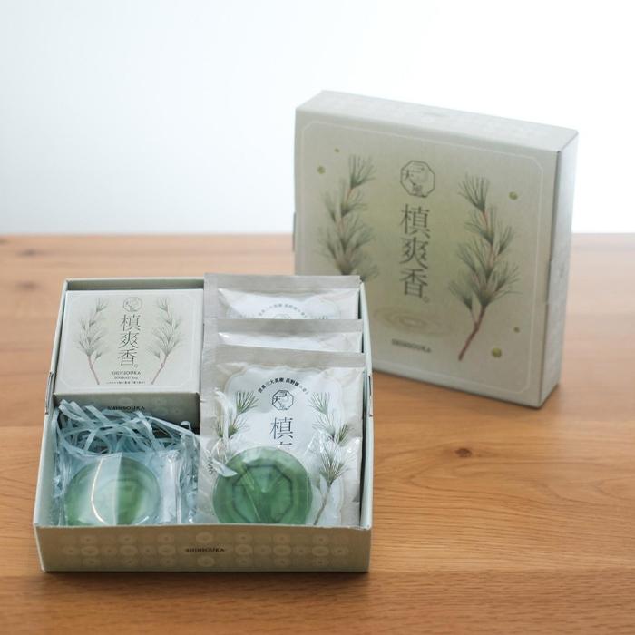 槙爽香。ギフトBOX 『槙』 石鹸 入浴剤 セット　AX09