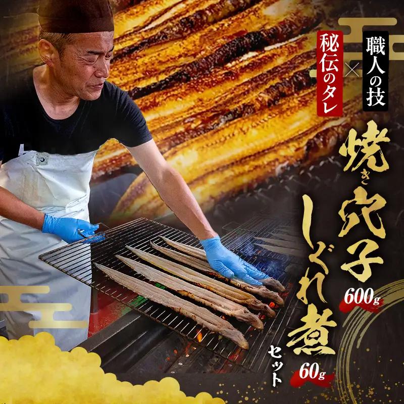 焼き穴子手焼き熟練職人 しぐれ煮付 あなご丼焼き穴子【3P600gしぐれ煮60g付】【冷凍】