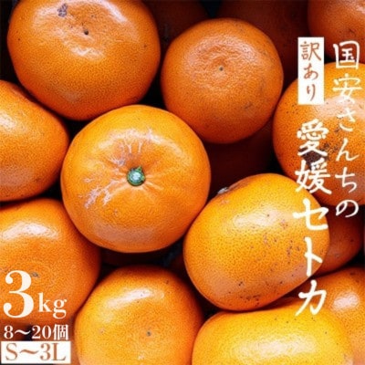 ＼みかんの大トロ/糖度12.0以上酸1.4以下 糖酸選別品 訳あり 愛媛セトカ3kg【C20−14】【1094586】