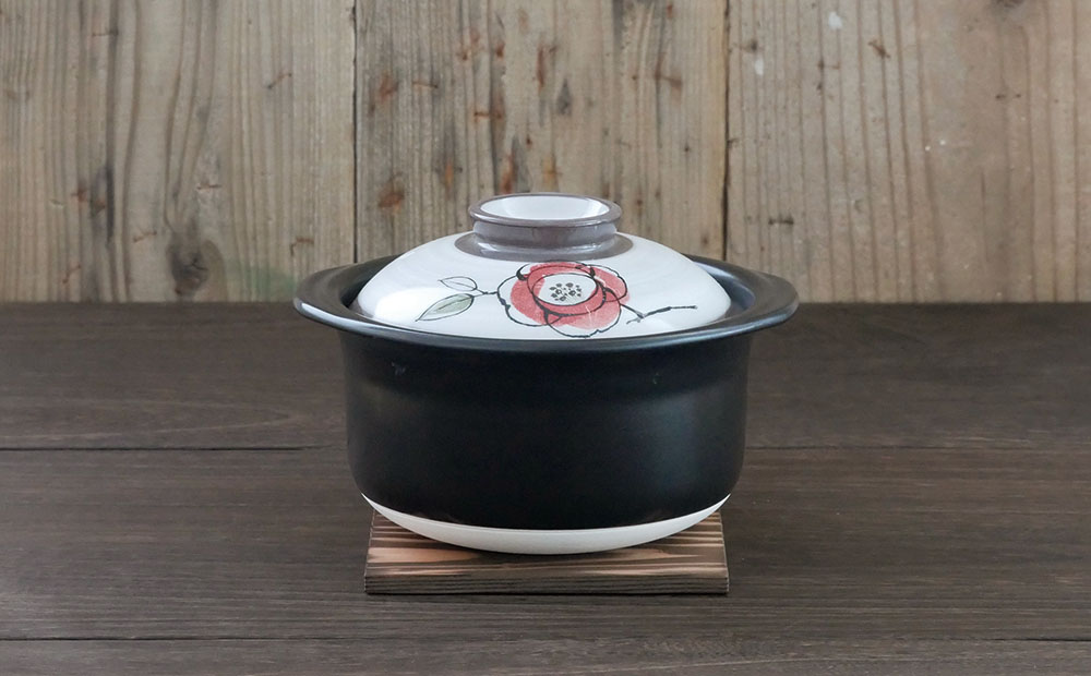 【萬古焼（ばんこやき）】ごはん鍋2合炊 つばき