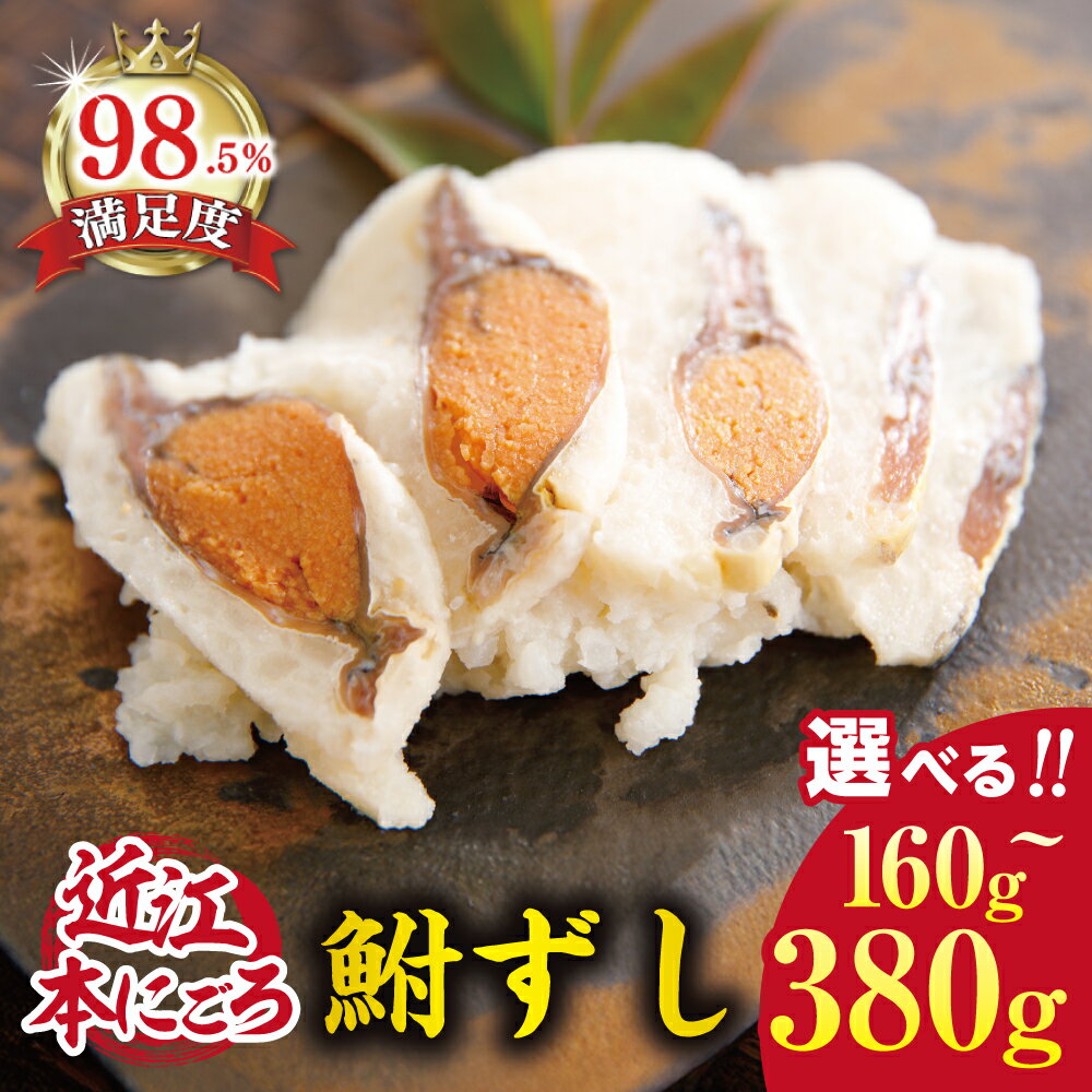 【ふるさと納税】近江本にごろ ふなずし 160g / 380g 選べる 発酵食品 滋賀県産 にごろぶな 飯魚 冷蔵