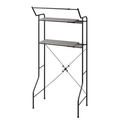 ふるさと納税 角田市 ランドリーラック　伸縮スタイルランドリーラック ハンガーバー付き HSLR-EX895 ブラック |  | 01