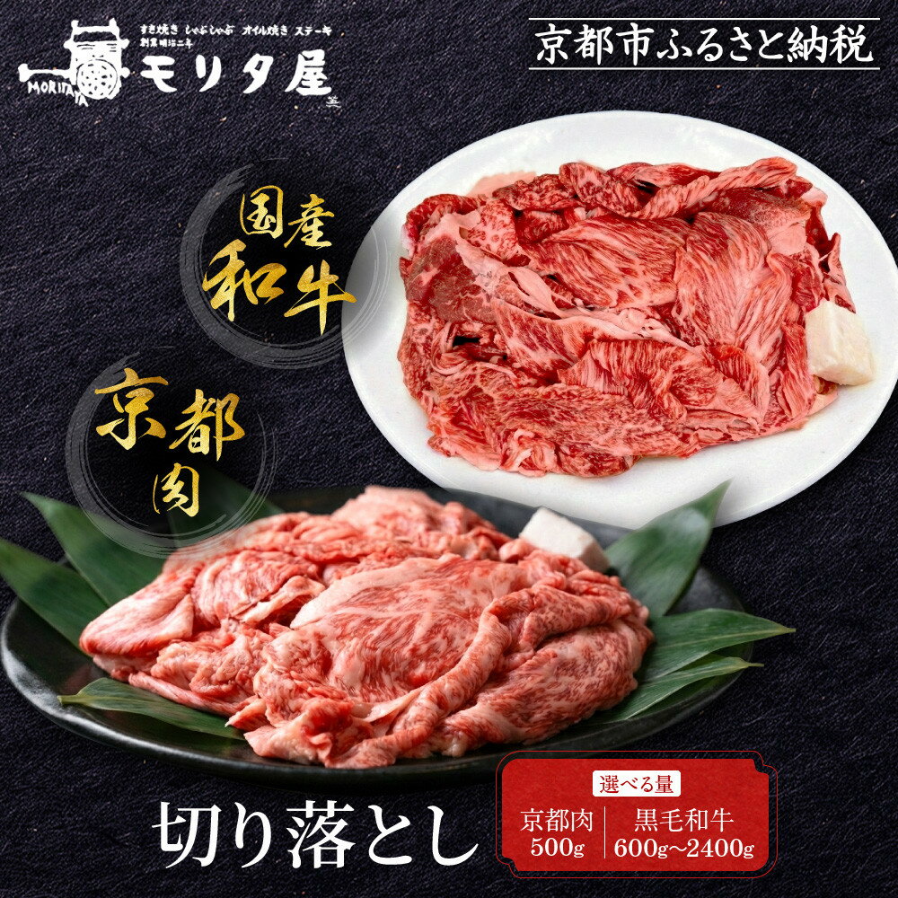 牛肉 切り落とし 500g 和牛 肉 国産肉 京都肉 脂身 赤身 逸品 お取り寄せ グルメ ご当地 ギフト お祝い 内祝い モリタ屋