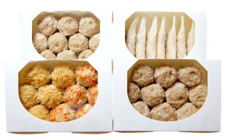 工場直送！特製焼売・海老棒餃子セット 4種 計38個 惣菜 食べ比べ シュウマイ 海老餃子 グルメ お取り寄せ【5月上旬発送開始予定】