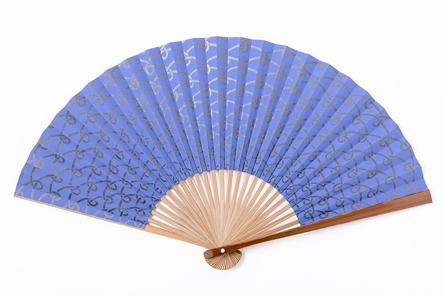 【伏見上野旭昇堂】漆喰京扇子（網目） 261009_B-GG11