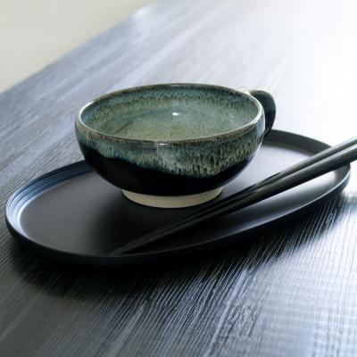 ふるさと納税 弘前市 BUNACO オーバルトレイ Sサイズ (ブラック) お盆 トレイ|24_brb-200101a |  | 03