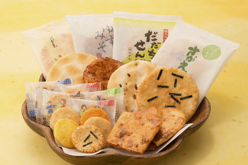 【ふるさと納税】《大人気！やみつきしみかりせん入》さがえ屋煎餅 6品大満足セットお取り寄せ 詰め合わせ 小分け 便利 土産 まとめ買い おやつ 菓子 米菓 家庭用 自宅用 休憩 仕事中 お茶うけ ティータイム ぼんち 東北 ふるさと納税 山形