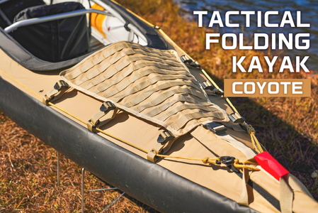 TACTICAL FOLDING KAYAK（COYOTE）【182005-1】ﾌｫｰﾙﾃﾞｨﾝｸﾞｶﾔｯｸ ｶﾔｯｸ MOLLE SYSTEM ｱｸﾃｨﾋﾞﾃｨ ｱｳﾄﾄﾞｱ ﾀﾞｯﾌﾙﾊﾞｯｸﾞ｜FOLBOT