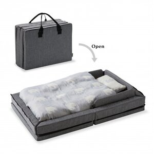 ファルスカ コンパクトベッド Free メランジグレー【1667002】