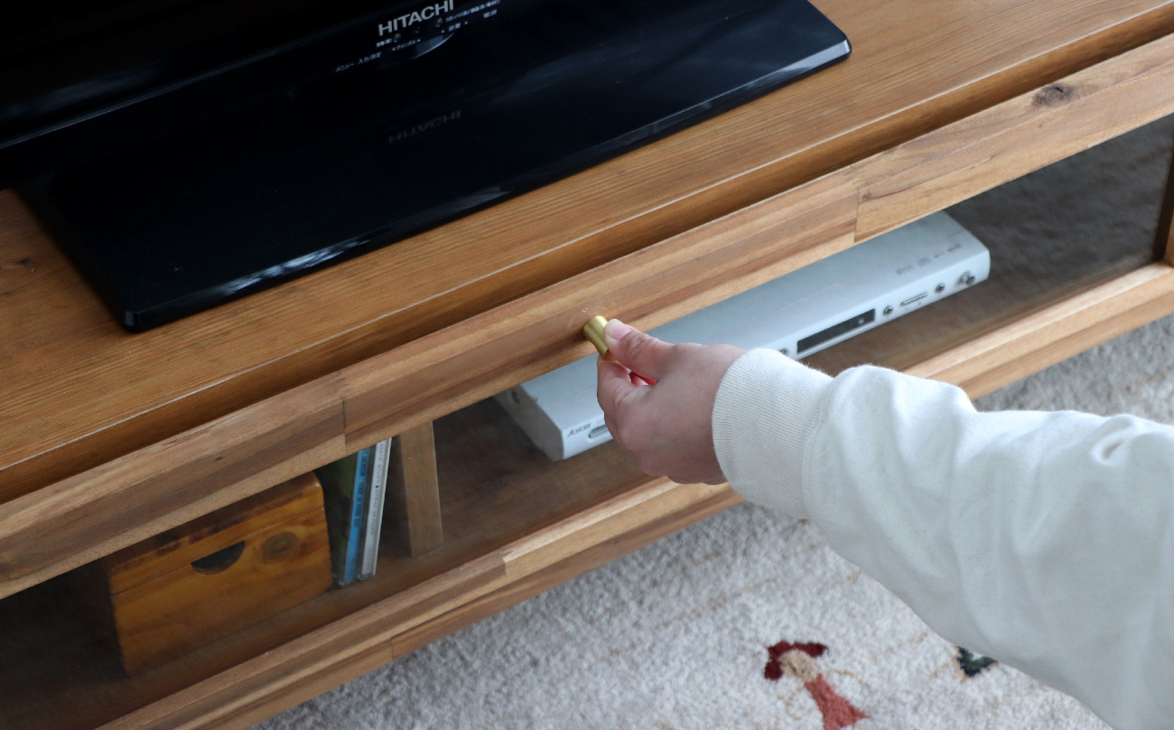 見せる収納。※モニタ、カーペット、小物等は返礼品に含まれません。