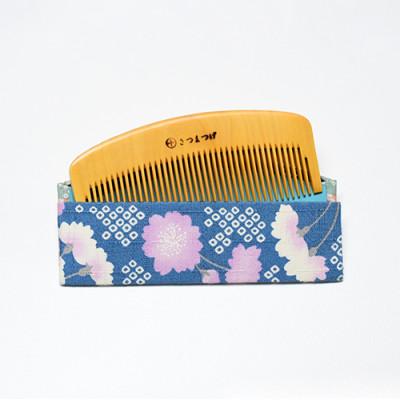 ふるさと納税 指宿市 薩摩つげ櫛(解櫛)・手作り布ケースセット※約10.5cm(IB004-005) |  | 01