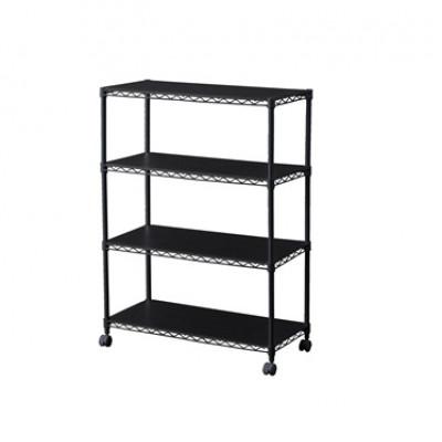 ふるさと納税 大河原町 カラーメタルラック ウッドボード付き CMM-75104B 黒 アイリスオーヤマ[53753284] |  | 02