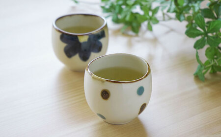 【波佐見焼】和のくつろぎセット ミニプレート/プチカップ 藍ふち花・藍豆しぼり2柄【光和陶器】[SC73]