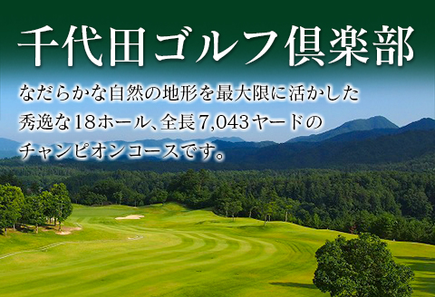 ゴルフ 補助券 千代田ゴルフ倶楽部 優待 プレー 補助利用券 6,000円分