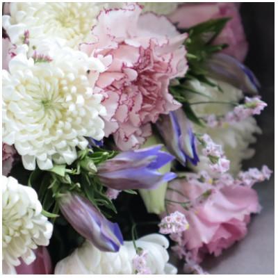 ふるさと納税 筑西市 【2週間毎定期便】季節のお花で束ねた仏花【花瓶用】/Lサイズ全24回 |  | 02