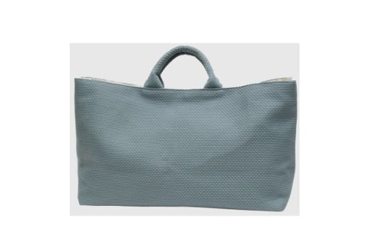 三河木綿刺し子織　sasicco 舟形トート　ブルーグレー【1690541】