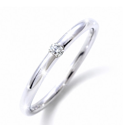 
                  PT950ダイヤ 甲丸リング　0.05CT　R3621DI-P2 #13【1754935】
                