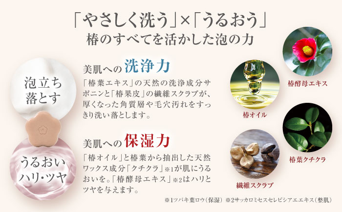 椿酵母せっけん 60g・6個セット 五島市/五島の椿 [PEG017]