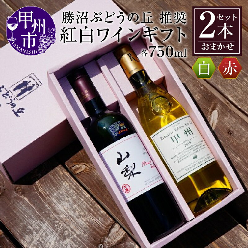 【ふるさと納税】 ワイン 赤ワイン 白ワイン ギフト セット 2本 贈答 プレゼント 記念日 お祝い 父の日 母の日 バレンタイン クリスマス のし対応 お中元 お歳暮 飲み比べ お正月 誕生日 贈答 山梨県 甲州市【C-657】