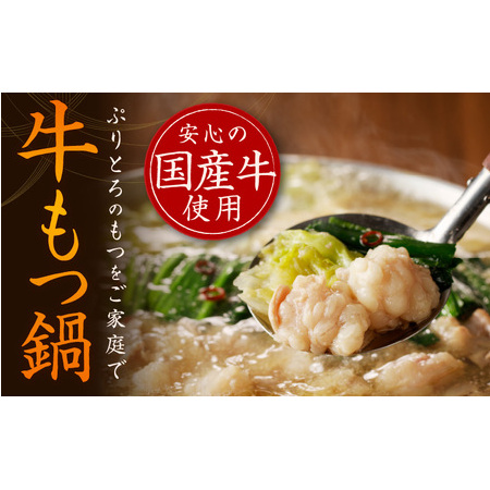 牛もつ鍋 約12人前 国産ホルモン（小腸）1.2kg（300g×4） 塩こうじ スープセット 099H3151_イメージ2