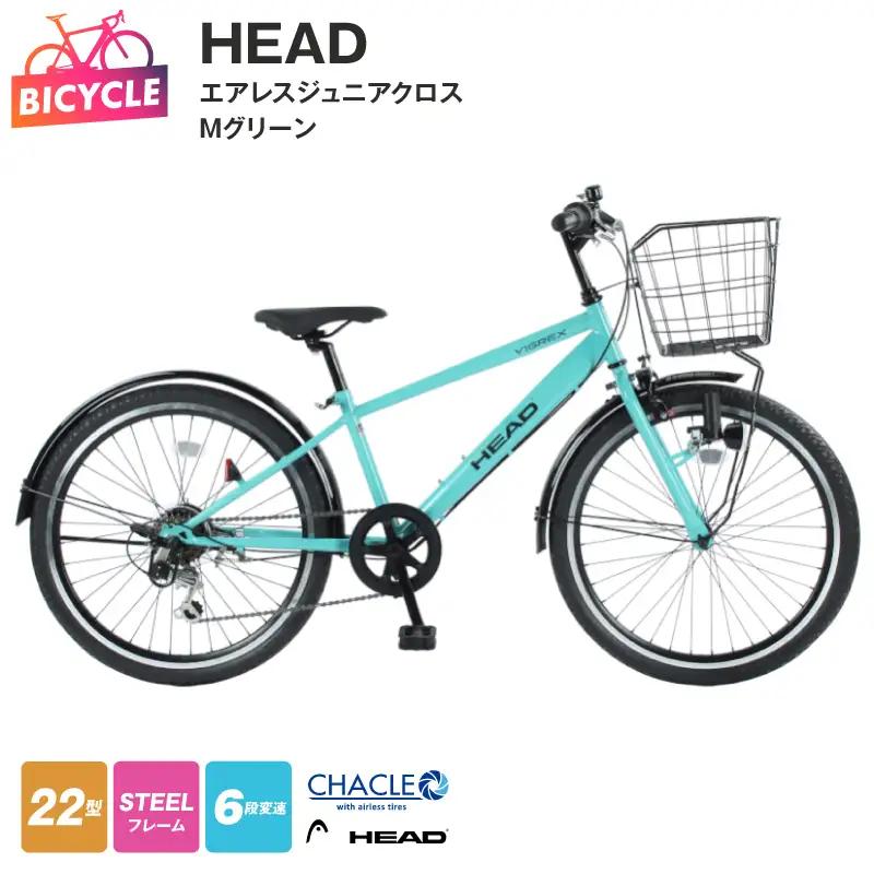 HEADエアレスジュニアクロス VIGREX BAA 22型6段 Mグリーン