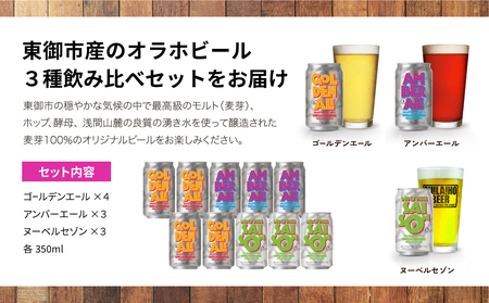 オラホビール3種10本 クラフトビール 飲み比べ