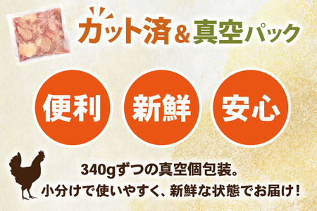 鶏肉 340g 5パック 計1.7kg とり肉 宮崎県産
