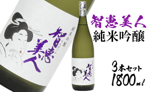 
中野酒造清酒智恵美人純米吟醸酒1800ml 3本セット＜105-031_5＞
