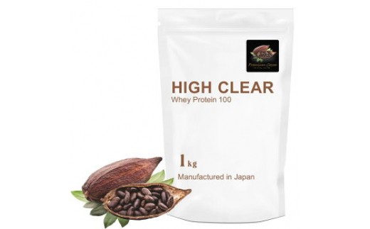 HIGH CLEAR WPC ホエイプロテイン100 プレミアムココア味 1kg ｜ 国産 日本製 SDGs ぷろていん タンパク質 たんぱく質 ビタミン 栄養 健康 筋トレ トレーニング 宮城県 七ヶ浜 ｜ hk-wpc-1000-co