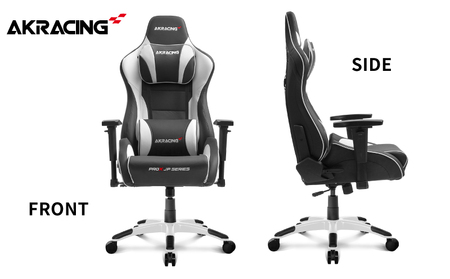 【ふるさと納税限定】AKRacing Pro-X Gaming Chair (White) JP エーケーレーシング ゲーミングチェア（ヘッドレスト・ランバーサポート付き）